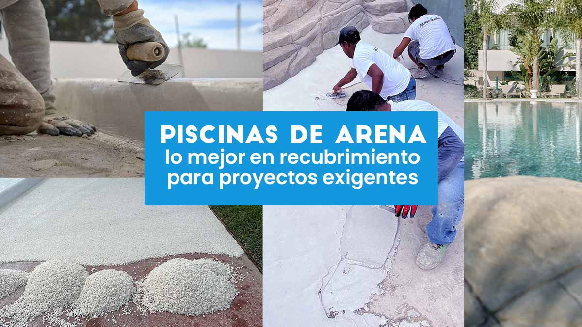 Construcción y revestimientos para piscinas de arena cuarzo │ Quartzalia, construcción de piscinas en Gandia